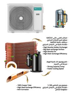 مكيف هايسنس جداري 23000 وحدة ، واي فاي ، حار/ بارد