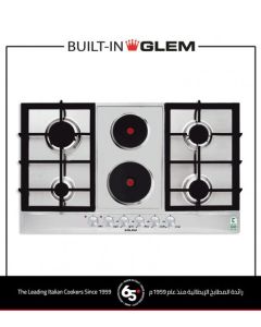 سطح جليم بلت-إن (4)عيون غاز (2) عين كهرباء، 86سم، القواعد من زهر الحديد