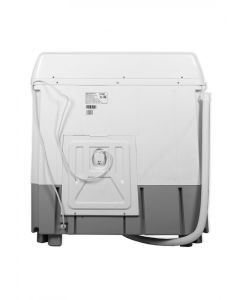 غسالة ز.ترست حوضين ، (10)كيلو/غسيل ، (6)كيلو/تجفيف