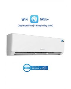 مكيف جرى جدارى 18500 وحدة ، واي فاي ، حار/بارد